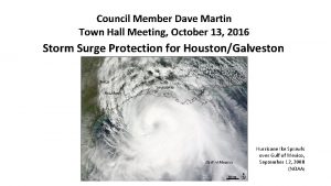 Council Member Dave Martin Town Hall Meeting October