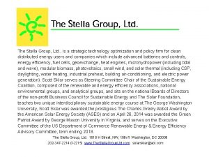 The Stella Group Ltd is a strategic technology