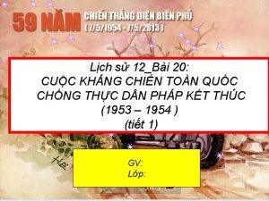 Lch s 12Bi 20 CUC KHNG CHIN TON