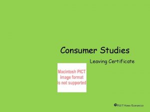 Consumer Studies Leaving Certificate PDST Home Economics Factors