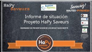 Ha Py Saveurs Informe de situacin Proyeto Ha