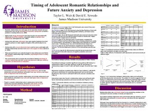 Timing of Adolescent Romantic Relationships and Future Anxiety