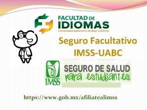 Seguro Facultativo IMSSUABC https www gob mxafiliatealimss Seguro