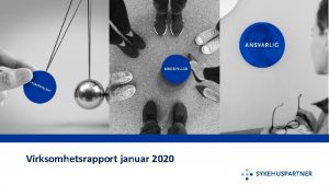 Virksomhetsrapport januar 2020 Mlekort 2020 Januar Faktisk Sikker