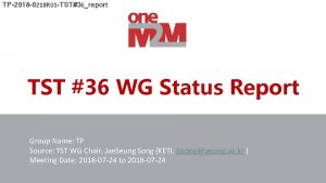 TP2018 0218 R 01 TST36report TST 36 WG