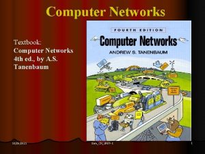 Computer Networks Textbook Computer Networks 4 th ed