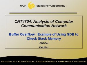 CNT 4704 Analysis of Computer Communication Network Buffer