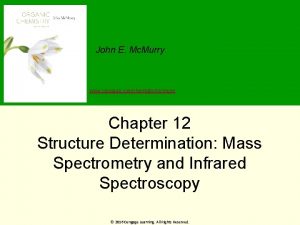 John E Mc Murry www cengage comchemistrymcmurry Chapter