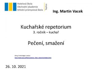 Ing Martin Vacek Kuchask repetorium 3 ronk kucha