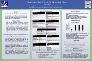 Worcester Public Schools Flu Vaccination Clinics Shauna Rice