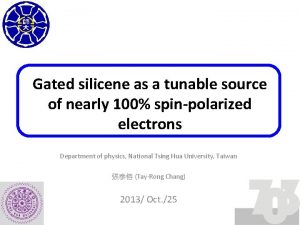 Gated silicene as a tunable source of nearly
