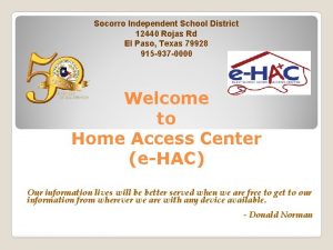 Socorro Independent School District 12440 Rojas Rd El