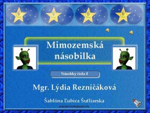 Mimozemsk nsobilka Nsobky sla 4 Mgr Ldia Reznikov