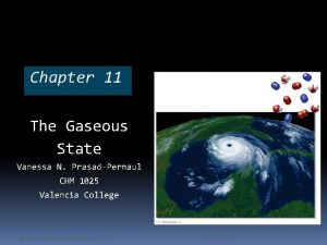 Chapter 11 The Gaseous State Vanessa N PrasadPermaul