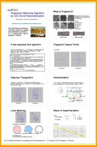 Fingerprint Matching Algorithm by Unit Circle Parameterization What