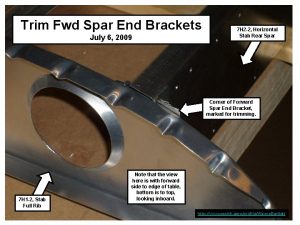 Trim Fwd Spar End Brackets July 6 2009