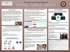 Dementia and Aging Research Rebecca G Deason Ph