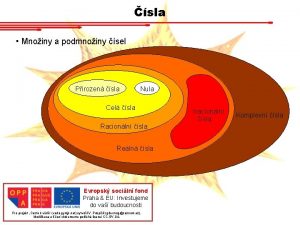 sla Mnoiny a podmnoiny sel Pirozen sla Nula