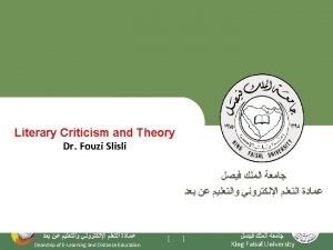 Lecture 14 Marxist Literary Criticism and Theory Deanship