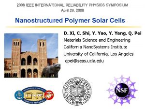 2008 IEEE INTERNATIONAL RELIABILITY PHYSICS SYMPOSIUM April 29