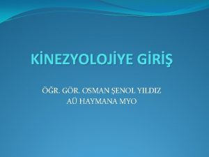 KNEZYOLOJYE GR R GR OSMAN ENOL YILDIZ A