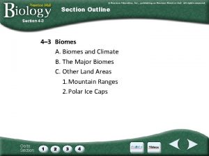 Section 4-3 biomes