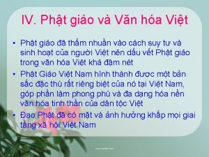 IV Pht gio v Vn ha Vit Pht