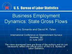 U S Bureau of Labor Statistics Business Employment