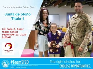 Socorro Independent School District Junta de otoo Ttulo