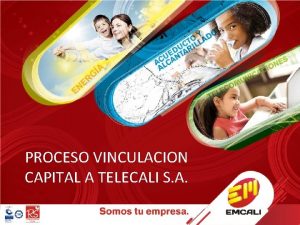 PROCESO VINCULACION CAPITAL A TELECALI S A DESARROLLO