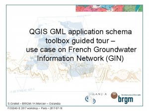 QGIS GML application schema toolbox guided tour use