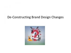 DeConstructing Brand Design Changes Brand Identity Revamping the