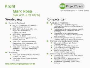 Profil Mark Rosa agiles Projektmanagement auf den Punkt