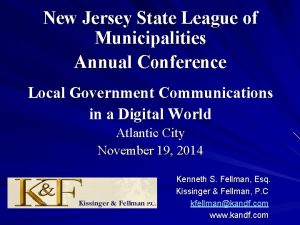 New Jersey State League of Municipalities Annual Conference