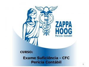 CURSO BUSCAR NOVOS HORIZONTES O Exame Suficincia CFC