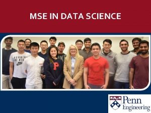 MSE IN DATA SCIENCE Whos Who Dr Susan