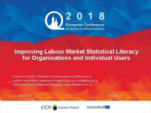 Improving Labour Market Statistical Literacy for Organisations and