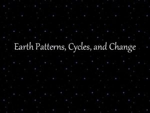 Earth Patterns Cycles and Change Rotation The Earth