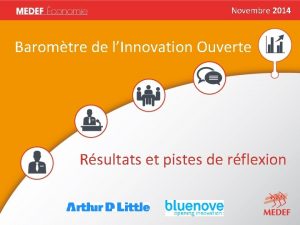 Novembre 2014 Baromtre de lInnovation Ouverte Rsultats et