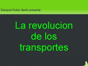 Ezequiel Rubio Santo presenta La revolucion de los