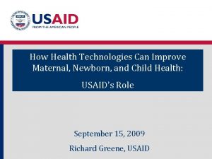 How Health Technologies Can Improve Maternal Newborn and