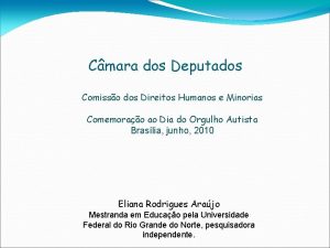 Cmara dos Deputados Comisso dos Direitos Humanos e