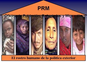 PRM Oficina de Poblacin Refugiados y Migracin El
