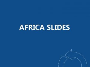 AFRICA SLIDES IMPACTS Key Impacts Identified in IPCC