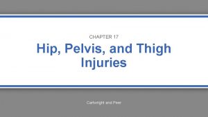 CHAPTER 17 Hip Pelvis and Thigh Injuries Cartwright