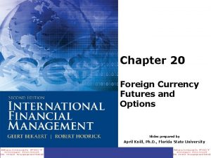 Chapter 20 Foreign Currency Futures and Options Slides