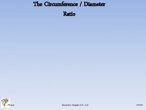 The Circumference Diameter Ratio JRLeon Geometry Chapter 6