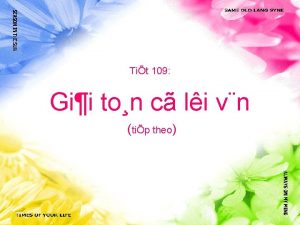 Tit 109 Gii ton c li vn tip