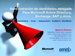 Administracin de identidades delegada Para Microsoft Active Directory