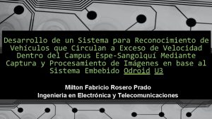 Desarrollo de un Sistema para Reconocimiento de Vehculos